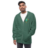 Fire Fox Mask Logo Zip Up Hoodie