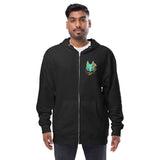 Fire Fox Mask Logo Zip Up Hoodie