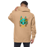 Fire Fox Mask Logo Zip Up Hoodie