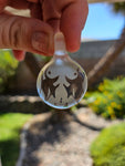 Clear Sandblasted pendys