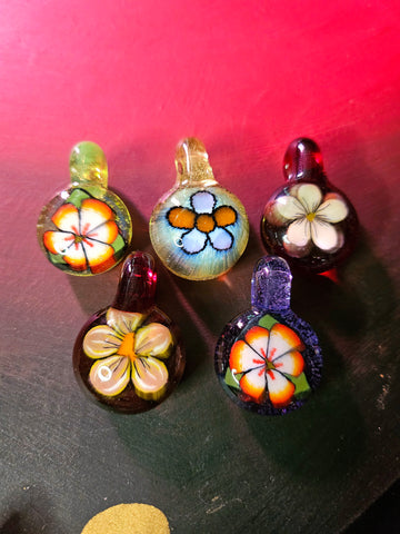 Flower pendants