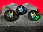 Fire Fox glass logo marbles