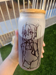 Sandblasted tumblers