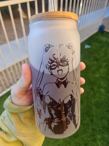 Sandblasted tumblers