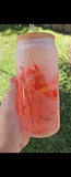 Sandblasted tumblers