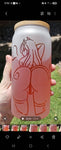 Sandblasted tumblers