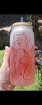 Sandblasted tumblers