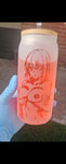 Sandblasted tumblers