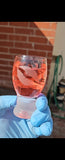 Sandblasted sherry glasses