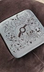 Large sandblasted paper weights