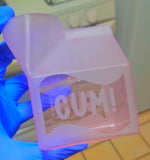 Naughty Glass Milk Carton