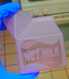 Naughty Glass Milk Carton